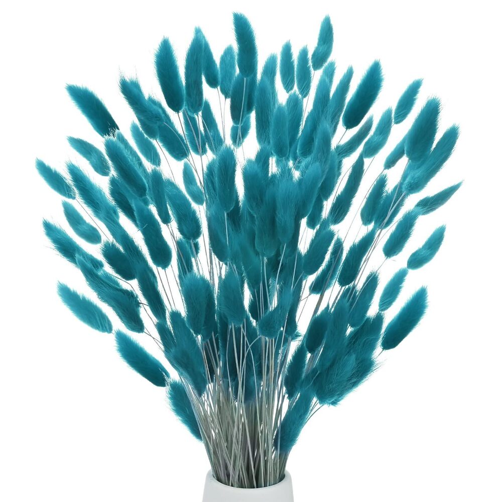 9524 120-Pack Bunny Tails Grass 17 Inch Fluffy Rabbit Tail Grass Dried